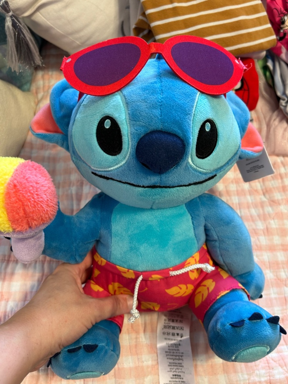 Disney stitch Aulani plush with snow cone NWT